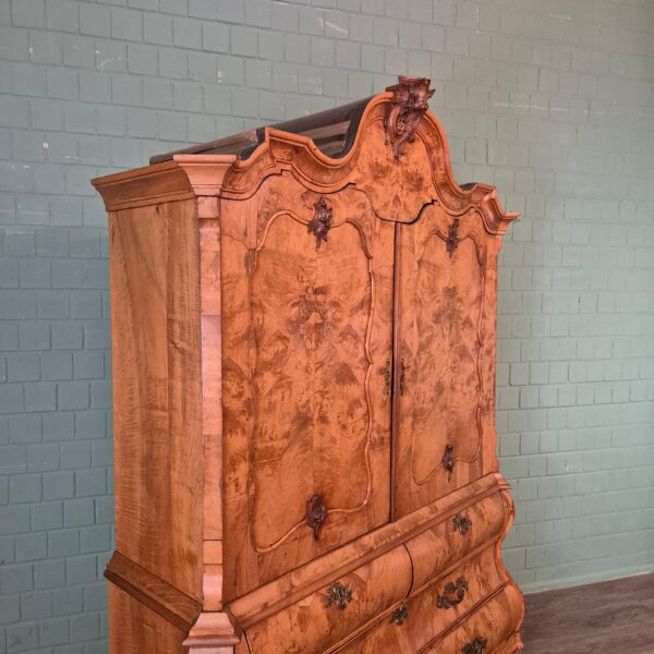 Kast Kabinetkast Barok 1800 Noten - Afbeelding 5