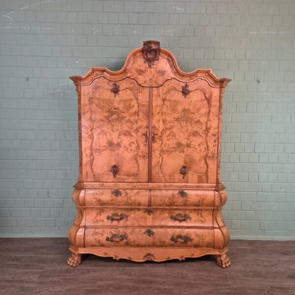 Kast Kabinetkast Barok 1800 Noten - Afbeelding 3