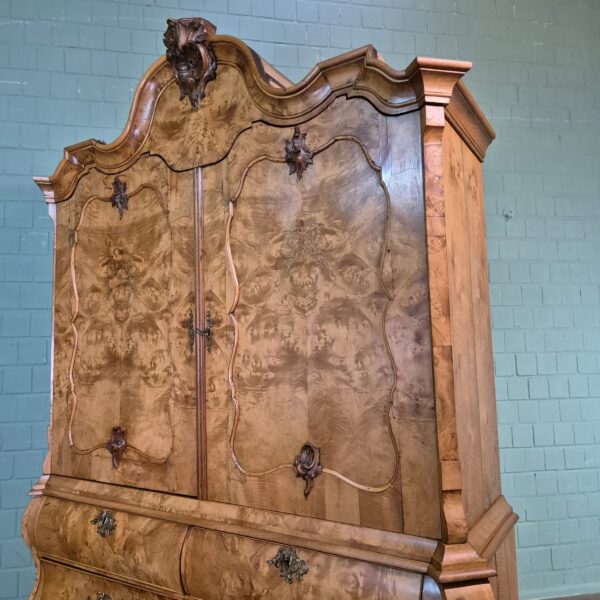 Kast Kabinetkast Barok 1800 Noten - Afbeelding 12