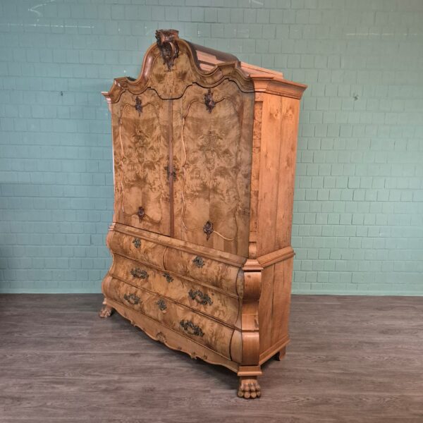 Kast Kabinetkast Barok 1800 Noten - Afbeelding 4
