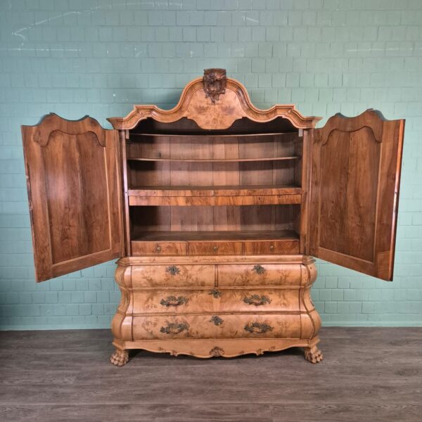 Kast Kabinetkast Barok 1800 Noten - Afbeelding 17