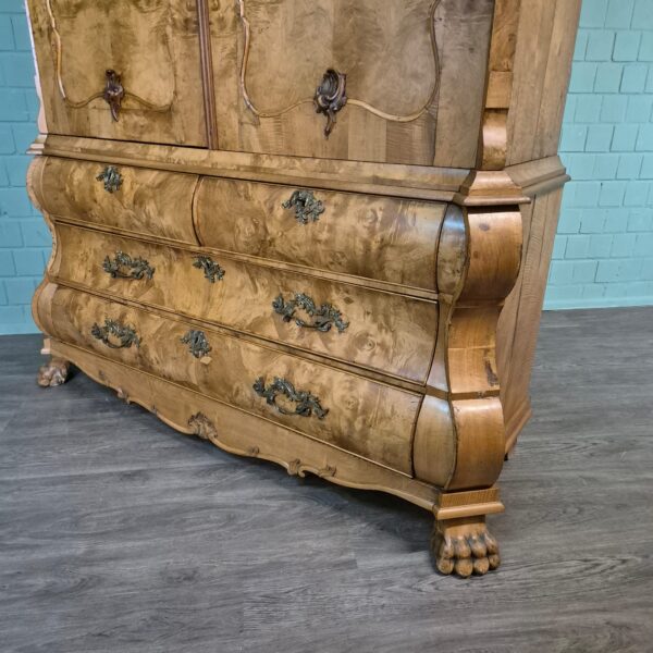 Kast Kabinetkast Barok 1800 Noten - Afbeelding 11