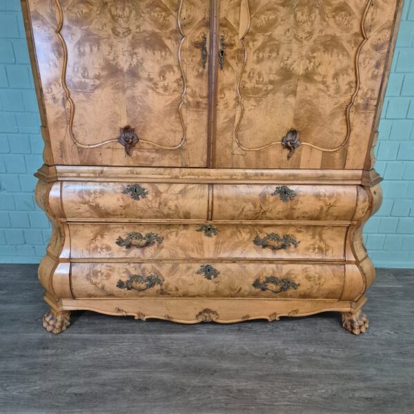 Kast Kabinetkast Barok 1800 Noten - Afbeelding 7