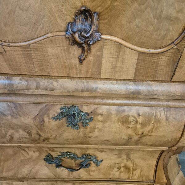 Kast Kabinetkast Barok 1800 Noten - Afbeelding 10