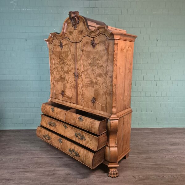 Kast Kabinetkast Barok 1800 Noten - Afbeelding 24
