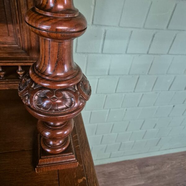 Buffetkast Kast Gründerzeit 1880 Eiken - Afbeelding 11