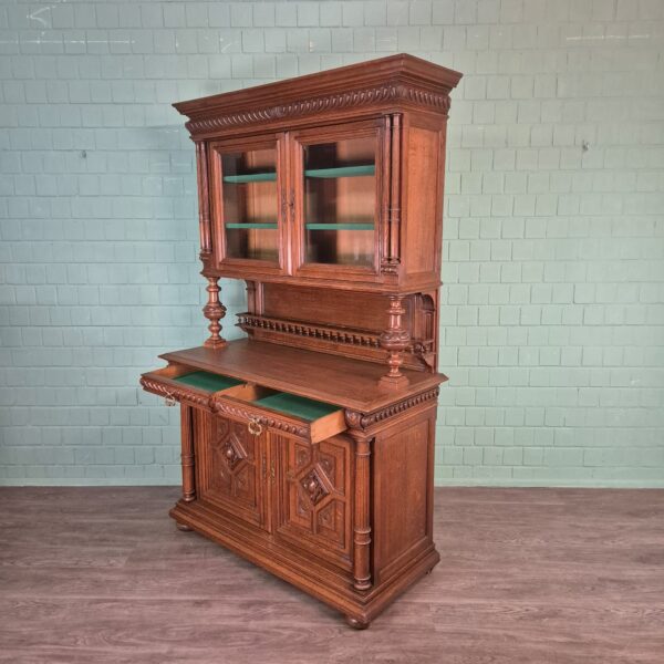 Buffetkast Kast Gründerzeit 1880 Eiken - Afbeelding 19