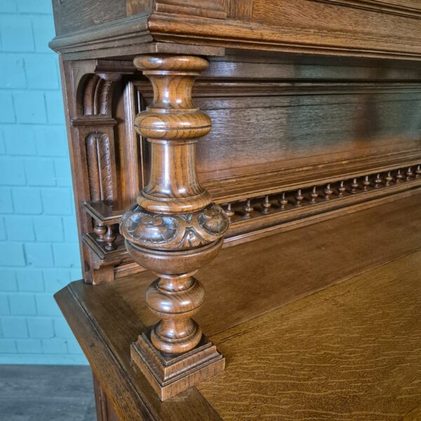Buffetkast Kast Gründerzeit 1880 Eiken - Afbeelding 6