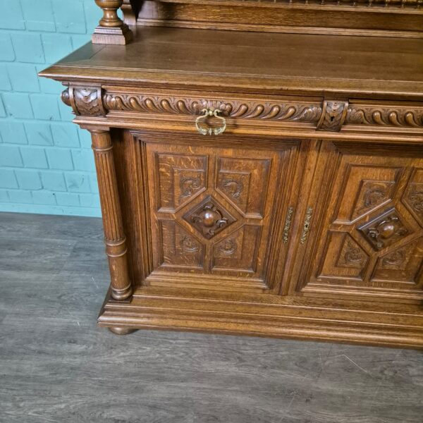 Buffetkast Kast Gründerzeit 1880 Eiken - Afbeelding 7