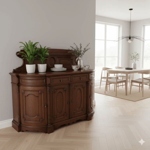 Dressoir Gründerzeit 1880 Eiken - Afbeelding 2