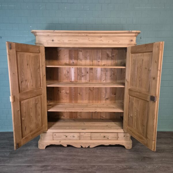 Kast Kledingkast Biedermeier 1850 Grenen - Afbeelding 11