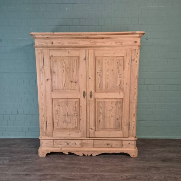Kast Kledingkast Biedermeier 1850 Grenen - Afbeelding 3