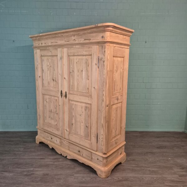 Kast Kledingkast Biedermeier 1850 Grenen - Afbeelding 4