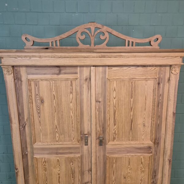 Kast Kledingkast Jugendstil 1900 Grenen - Afbeelding 10