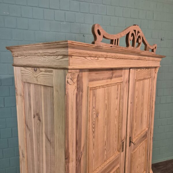 Kast Kledingkast Jugendstil 1900 Grenen - Afbeelding 5