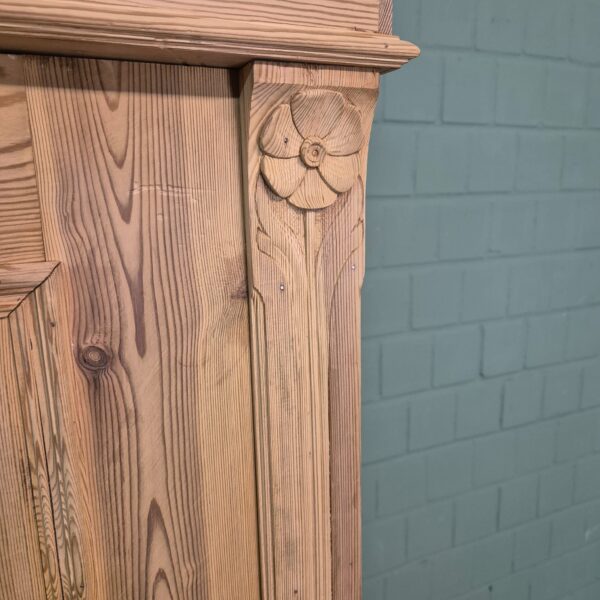 Kast Kledingkast Jugendstil 1900 Grenen - Afbeelding 9