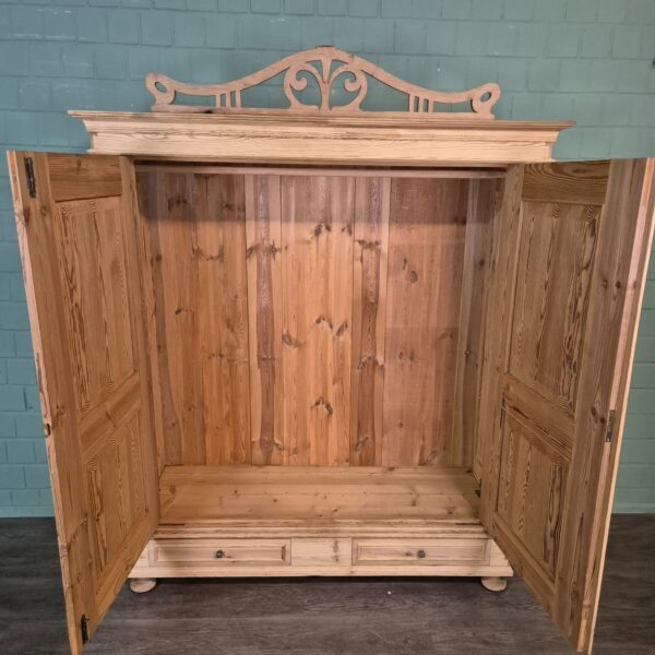 Kast Kledingkast Jugendstil 1900 Grenen - Afbeelding 12