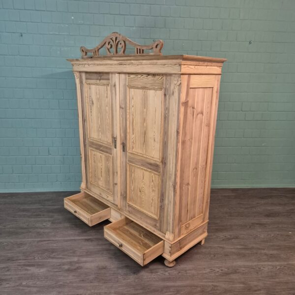 Kast Kledingkast Jugendstil 1900 Grenen - Afbeelding 16