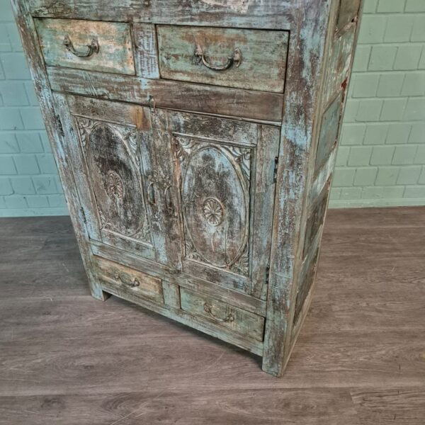 Kast Massief Hout Shabby-Chic 1,00 m - Afbeelding 11