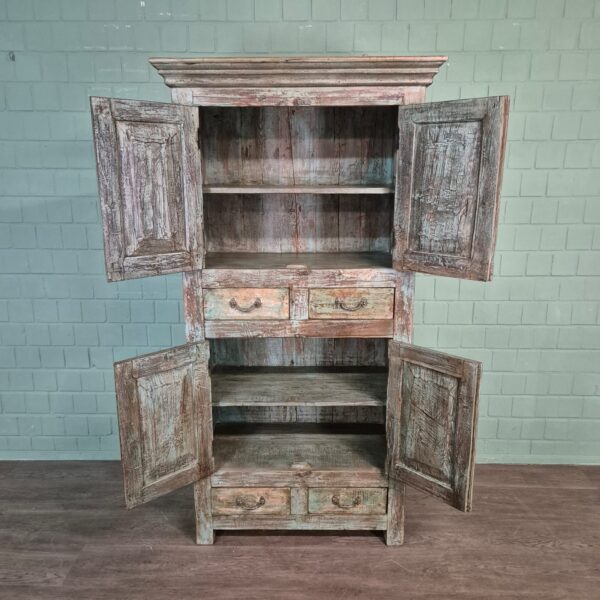 Kast Massief Hout Shabby-Chic 1,00 m - Afbeelding 19