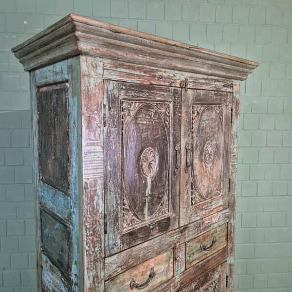 Kast Massief Hout Shabby-Chic 1,00 m - Afbeelding 5