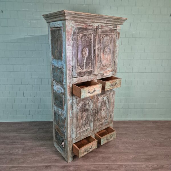 Kast Massief Hout Shabby-Chic 1,00 m - Afbeelding 25