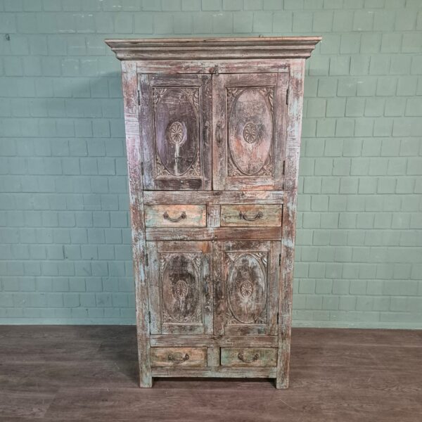 Kast Massief Hout Shabby-Chic 1,00 m - Afbeelding 3