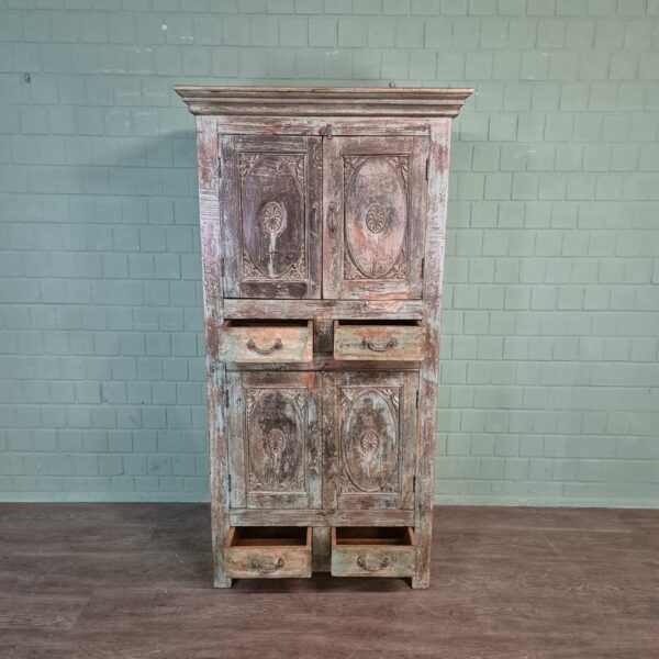 Kast Massief Hout Shabby-Chic 1,00 m - Afbeelding 24