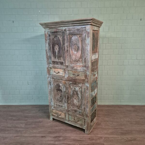 Kast Massief Hout Shabby-Chic 1,00 m - Afbeelding 4