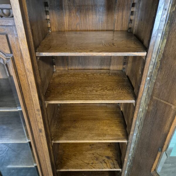 Vitrine Kast Neo-barok 1890 Eiken - Afbeelding 23