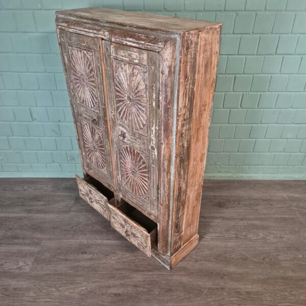Kast Massief Hout Shabby-Chic 0,85 m - Afbeelding 12