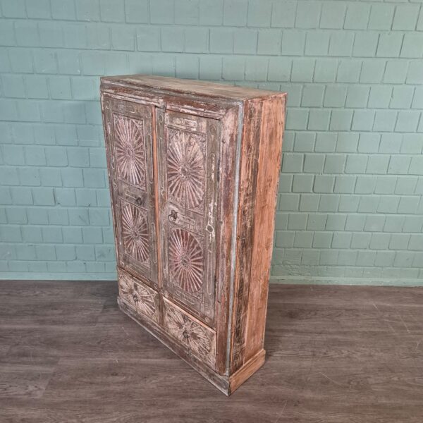 Kast Massief Hout Shabby-Chic 0,85 m - Afbeelding 4