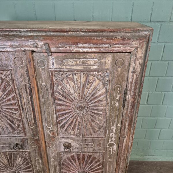 Kast Massief Hout Shabby-Chic 0,85 m - Afbeelding 8