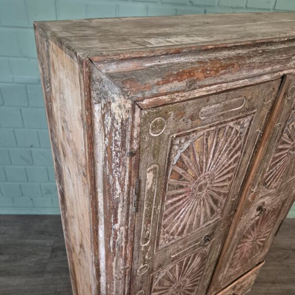 Kast Massief Hout Shabby-Chic 0,85 m - Afbeelding 6