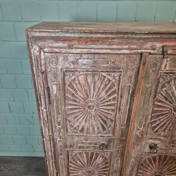 Kast Massief Hout Shabby-Chic 0,85 m - Afbeelding 5