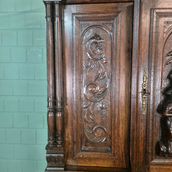 Buffetkast Kast Gründerzeit 1880 Eiken - Afbeelding 6