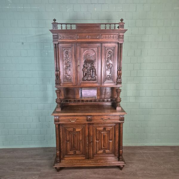 Buffetkast Kast Gründerzeit 1880 Eiken - Afbeelding 3