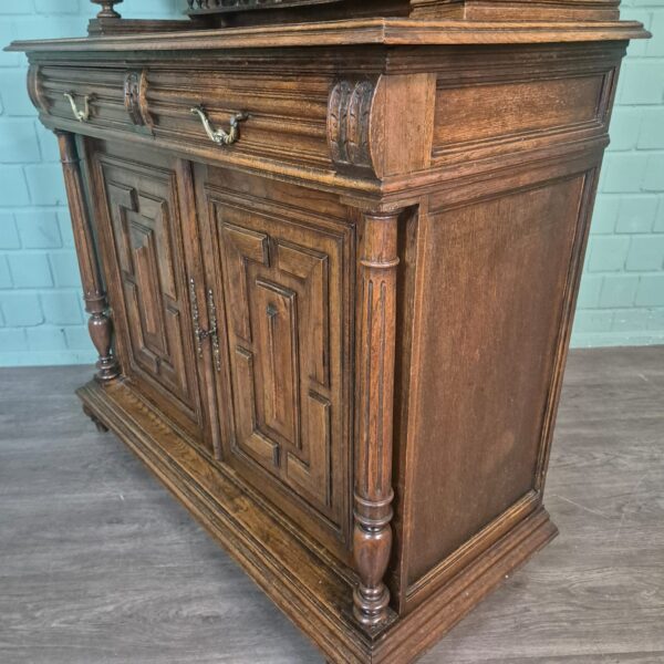 Buffetkast Kast Gründerzeit 1880 Eiken - Afbeelding 14