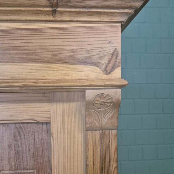 Kast Kledingkast Jugendstil 1900 Grenen - Afbeelding 10