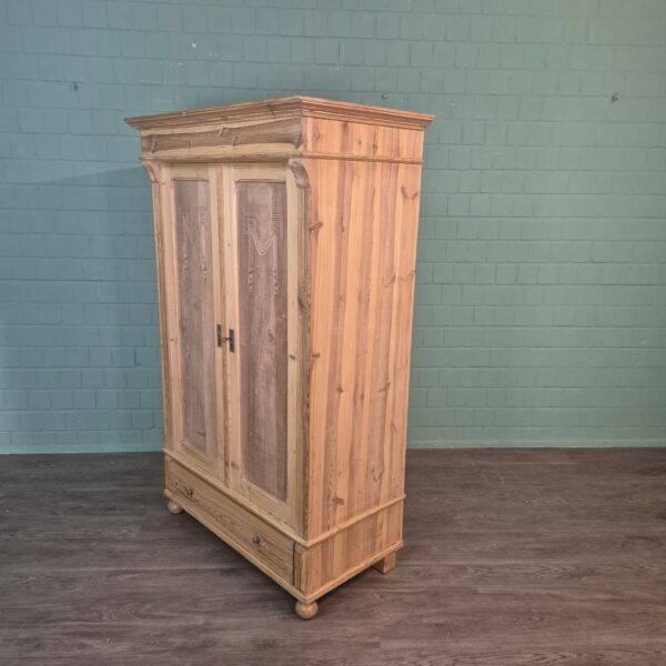 Kast Kledingkast Jugendstil 1900 Grenen - Afbeelding 4