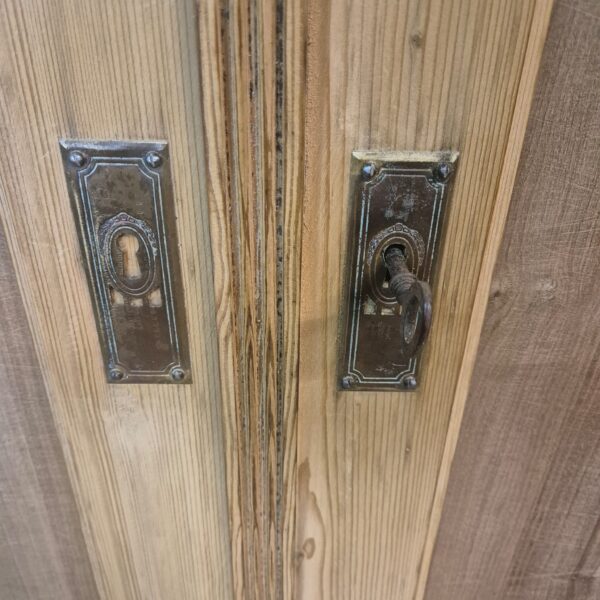 Kast Kledingkast Jugendstil 1900 Grenen - Afbeelding 9