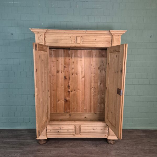 Kast Kledingkast Gründerzeit 1880 Grenen - Afbeelding 16