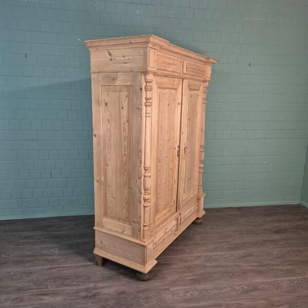 Kast Kledingkast Gründerzeit 1880 Grenen - Afbeelding 5