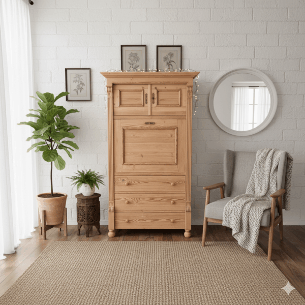 Secretaire Gründerzeit 1880 Grenen - Afbeelding 2