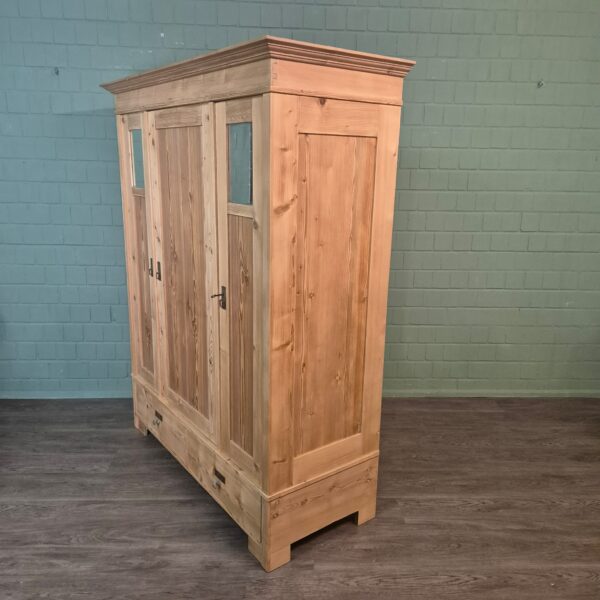 Kast Kledingkast Jugendstil 1900 Grenen - Afbeelding 4