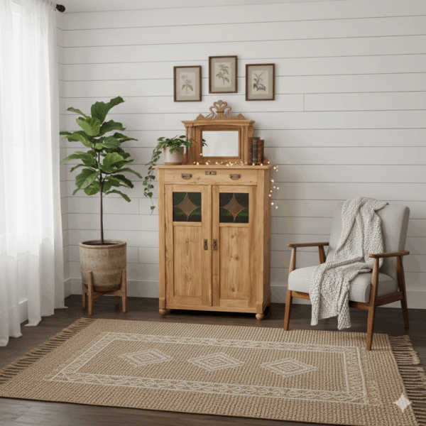 Vertico met Opstand Jugendstil 1900 Grenen - Afbeelding 2