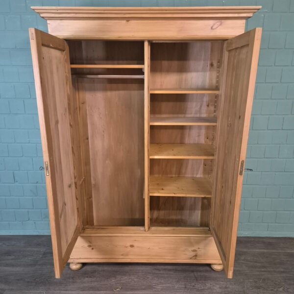 Kast Kledingkast Gründerzeit 1880 Grenen - Afbeelding 11