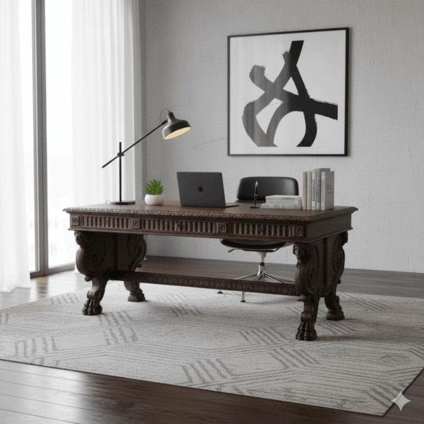 Bureau Eiken Neo-barok 1920 - Afbeelding 2