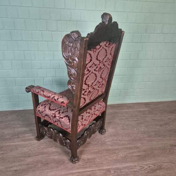 Bureau met Bureaustoel Eiken Neo-barok 1920 - Afbeelding 20