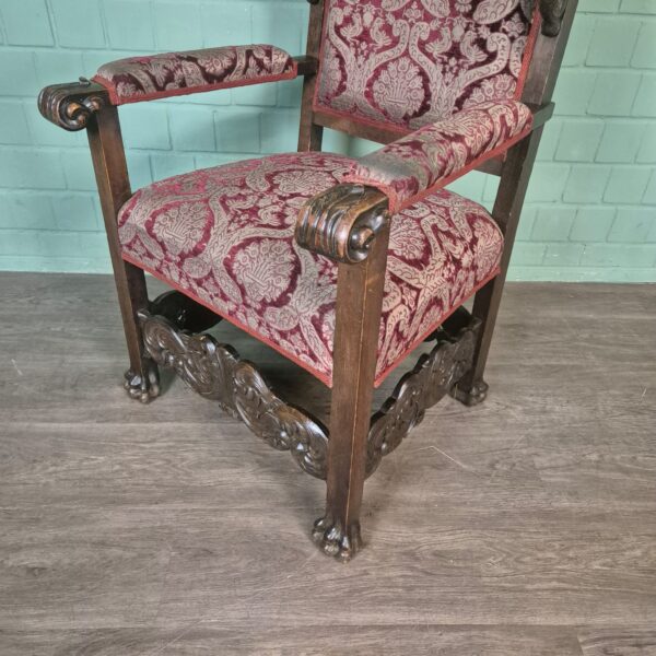 Bureau met Bureaustoel Eiken Neo-barok 1920 - Afbeelding 25